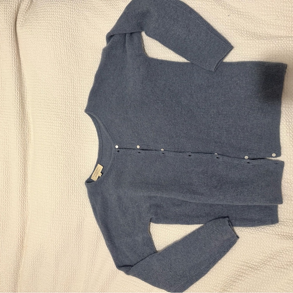Sezane Gaspard Cardigan in Vintage Blue Size M - Picture 6 of 11